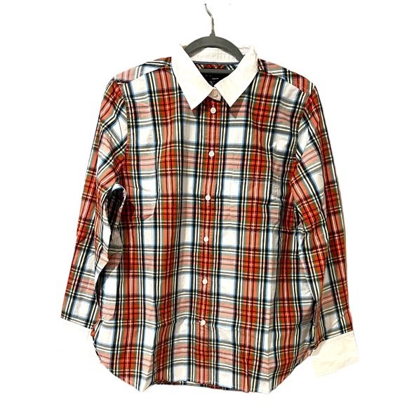 J. Crew Classic Fit Cotton Poplin Shirt in Snowy Stewart Tartan (12) - Picture 4 of 12
